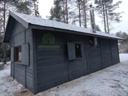 Parterowy drewniany domek Ariel – praktyczny i estetyczny