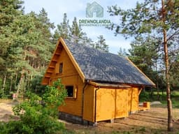 Nowoczesny drewniany domek Leon – projekt Drewnolandii
