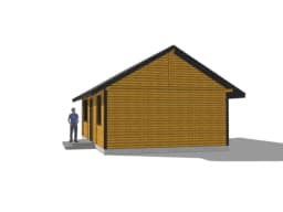 Domek CRK5 – całoroczny drewniany budynek rekreacyjny