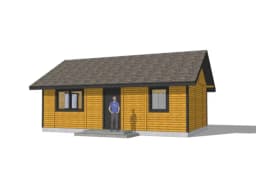Drewniany domek rekreacyjny całoroczny CRK5 - 54 m² - zdjęcie 24