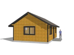 Drewniany domek rekreacyjny całoroczny CRK5 - 54 m² - zdjęcie 27