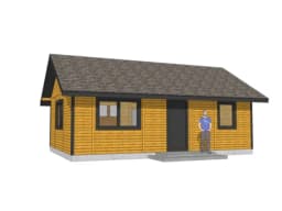 Drewniany domek rekreacyjny całoroczny CRK5 - 54 m² - zdjęcie 30