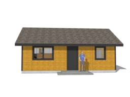 Drewniany domek rekreacyjny całoroczny CRK5 - 54 m² - zdjęcie 31