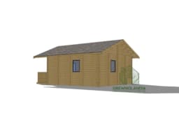 Domek SM-1 - wersja ekspozycyjna, widok detali