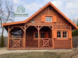 Domek z drewna Mieszko II Drewnolandia - domek rekreacyjny całoroczny