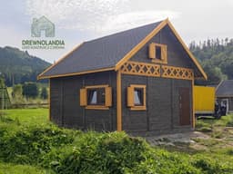 Duży domek drewniany CRA2 z antresolą – komfortowy i estetyczny wybór