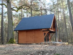Nowoczesny domek CRK10 – widok na ogród i elewację