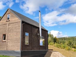 Domek CRK11 – drewniany projekt całoroczny z dużą przestrzenią