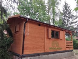 Aleksander - domek letniskowy 24 m² z drewna, z tarasem