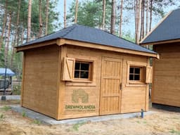 Szopka narzędziowa Jerzy o powierzchni 12 m², wykonana przez Drewnolandię