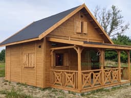 Domek ogrodowy z tarasem Marcel II, 25m², Drewnolandia