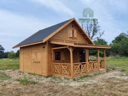 Ogrodowy domek drewniany Marcel II, 25m², nowoczesny projekt