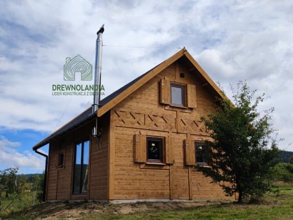 Domek drewniany CRA8 – całoroczny, solidny, idealny na działkę rekreacyjną