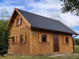 Domek CRA8 – drewniany domek całoroczny z antresolą