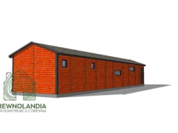 Ariel V – projekt eleganckiego drewnianego domu mieszkalnego o wymiarach 17,5x4 m