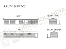 Wizualizacja techniczna domu CRK3 PLUS – nowoczesny, drewniany dom całoroczny