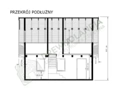 Przekrój podłużny domku CRP11