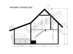 Przekrój poprzeczny domku CRP11
