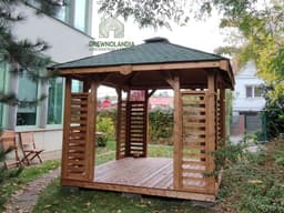 Altanka kwadratowa Roksana z drewna