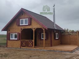 CRA1 – drewniany domek rekreacyjny z antresolą – 25 m²