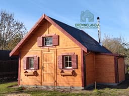Letniskowy domek z drewna Mikołaj II, 25m², idealny na działkę