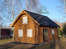 Domek z drewna CRA8 – całoroczna konstrukcja idealna na każdą działkę