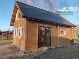 Drewniany domek CRA8 z drewna – całoroczny projekt od Drewnolandii
