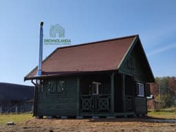 Całoroczny domek z antresolą CRA1 – drewniany – 25 m²