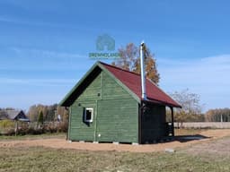 Całoroczny domek z drewna z tarasem – CRA1