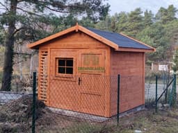 Drewniany domek Bonifacy, altanka narzędziowa o wymiarach 3x2,5 m