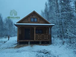 Drewnolandia, domek Marcel II, 5x5m, z tarasem, przestronny i elegancki