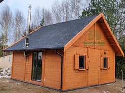 Drewnolandia – domek CRA2 z drewna z antresolą