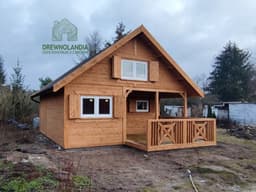 Fabian IV – domek letniskowy o powierzchni 35 m² z przestronnym wnętrzem i antresolą