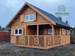 Fabian IV – drewniany domek letniskowy 35 m² z przestronną antresolą
