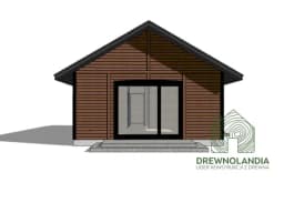 Drewniany dom rekreacyjny Kazimierz - 6m x 10,5m - 63 m²  - zdjęcie 21