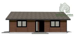 Drewniany dom rekreacyjny Kazimierz - 6m x 10,5m - 63 m²  - zdjęcie 18