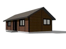 Drewniany dom rekreacyjny Kazimierz - 6m x 10,5m - 63 m²  - zdjęcie 24