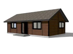 Drewniany dom rekreacyjny Kazimierz - 6m x 10,5m - 63 m²  - zdjęcie 25