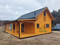 Domek CRK7 – parterowy, wykonany z drewna, przestronny