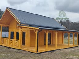 Domek CRK7 – parterowy domek w stylu rekreacyjnym, drewnolandia