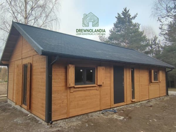 CRK1 – rekreacyjny domek całoroczny o powierzchni 70m²