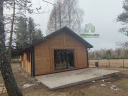 Domek drewniany całoroczny CRK1 – powierzchnia 70m², idealny na każdą porę roku