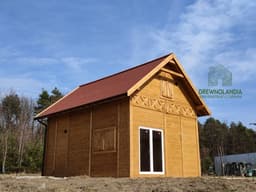 Drewniany domek CRA8 – projekt całoroczny z praktyczną antresolą
