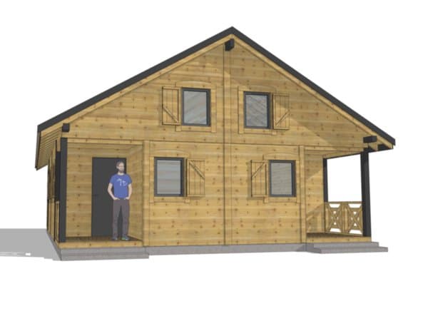 Domki na wynajem W1X4 – 80 m2 – 4 domki w 1