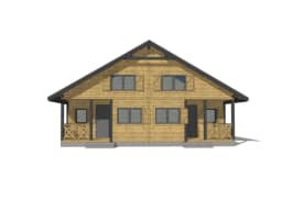 Kompleks domków W2X4 – frontalny widok na segmenty