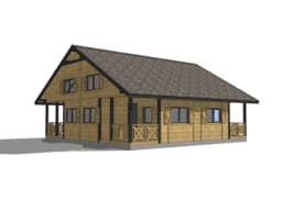 Widok z perspektywy ogrodu na segmenty W2X4 – przestrzeń do relaksu