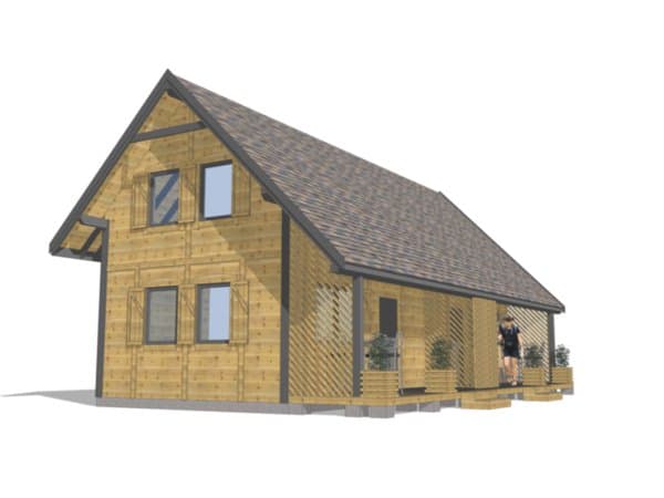 Szeregowy domek pod wynajem J1X2 – 60 m2