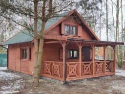 Taras domku Marcel IV – idealne miejsce do relaksu