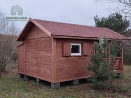 Letniskowy domek Bolesław, wymiary 6x3 m, Drewnolandia