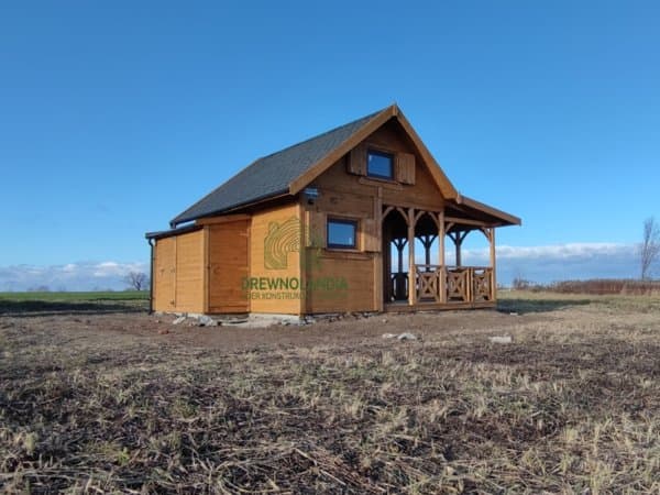 Domek Ogrodowy Mieszko I 4x5m + taras  boczny 1,5x5m